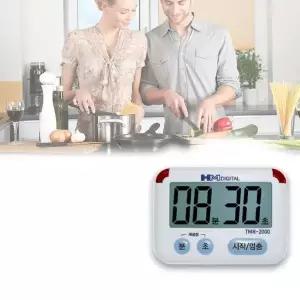 주방 타이머 LED램프 액정화면 요리 조리용 알람시계 시간타이머