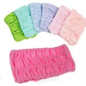 여성 센스있는 흘러 방지 클린징 소품 내림 밴드 세안 머리띠 욕실 헤어 용품 머리끈