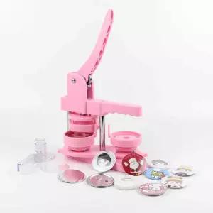 DIY 핀뱃지 만들기 캔뱃지 프레스 회전식 핀버튼 수평