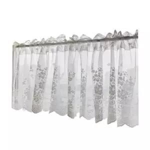 레이스 커튼 주방 도어 가림막 접착식 찍찍이형 인테리어 북유럽 쉬폰 가리