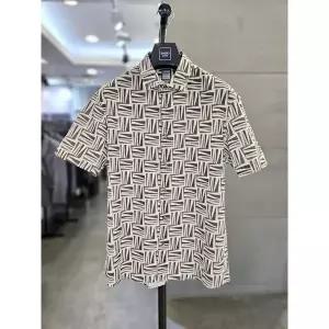 [바쏘옴므] 세이브존03 남자 여름 남방 브라운 하와이안 린넨 반팔 셔츠 WSAGZ2TT13A_P394357765