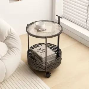 뜨개실 정리 바스켓 바느질 트레이 공방 케이스 코바늘 이동식 원사 선반 보관함 철제 소품