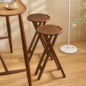 홈바 체어 접이식 의자 나무 높은의자 바텐더 홈바의자 주방