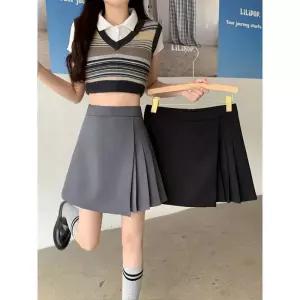 여사친 치마 스커트 바지 통통 정장 봄옷 빅사이즈 슬림핏 큐롯팬츠 플리츠 SPO마켓1