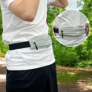 러닝 794MQW43 힙색 벨트 그레이