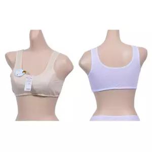 코튼안감 줄무늬 주니어브라 1단계 AA컵 중학생브라 초등여아속옷