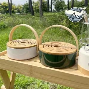 세련된 우드 케이스 모기향 정리함 자연소재 캠핑모기향케이스