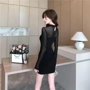 원피스 스커트 여성 봄 가을 망사쇼트 주름 고급세련핏 힙스커트 시스루 인기3