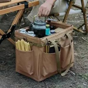 ( )캠핑용품 캠핑 유틸리티 폴딩 캠핑가방 베이지 등산 낚시