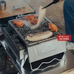 ( )간편 캠핑 화로대 가방포함 스텐 바베큐 그릴 캠핑 야영