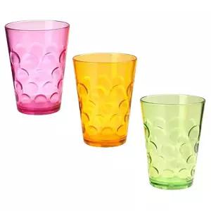 예쁜 물방울무늬 쥬스컵 1P 카페 데일리 물컵 주스컵 플라스틱물컵