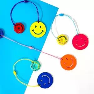 TBZ 행복한 스마일 골프티걸이와 티높이조절도넛링 골프티꽂이 골프티걸이 숏티