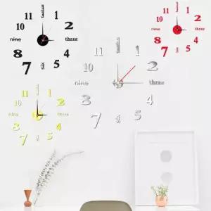 TBZ 붙이는 무타공 깔끔한 인테리어 DIY 영어 벽시계 모던벽시계 DIY벽시계 베이직벽시계
