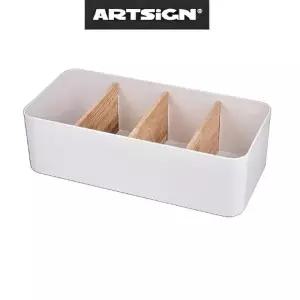 ( )원목 다용도 수납 정리함 4칸 데스크 정리 박스 보관함 상자 우드 서랍함