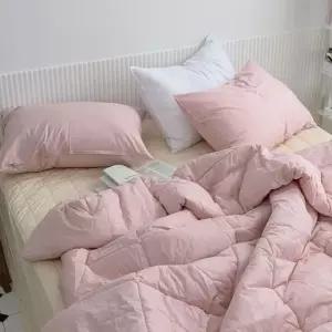 핑크베이지 사계절 샤이니 침구 이불패드세트 순면 순면이불패드세트 SS