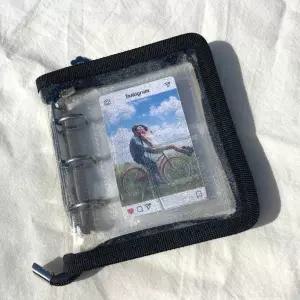 지퍼 글리터 1p 3공/카드/사진/정리/보관/포카/홀더/미니/바인더/앨범/포켓/포토/엘범/케이스/다이어리