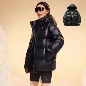여성 글로시 BM-225 하이넥 패딩 트렌디 겨울