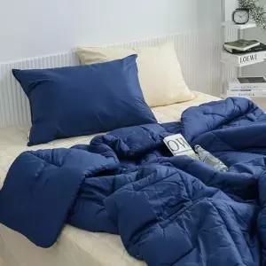 샤이니 네이비 순면이불패드세트 침구 순면 SS 사계절 이불패드세트