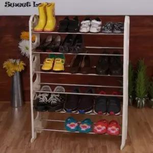 신발장 오픈 화이트 6단 동영