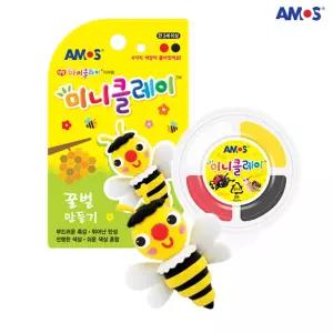 (꿀벌) 아모스 미니 클레이 만들기/점토/공예/놀이/칼라/어린이/컬러/키즈/아트/공작/색깔/색점토/색찰흙