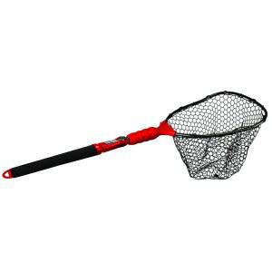 Ego S2 슬라이더 낚시 그물, 얼티밋 피셔멘스 도구 망원 손잡이, 교체 가능한 헤드, 소금 및 담수, 중간 크기 17x 19인치 후프