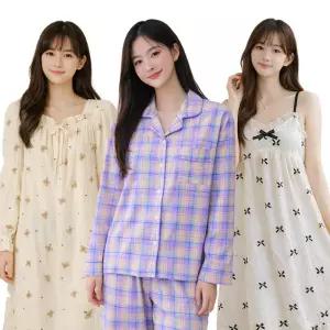 [홀리지][30종] 여성 공주 반팔 긴팔 나시 잠옷 세트 원피스 파자마 모음
