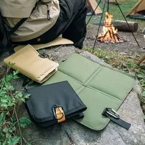 히키스 휴대용 방수600D 옥스퍼드 원단 폴딩 매트 등산 백패킹 방석 돗자리