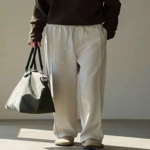 팬츠 남성 면 가을 캐주얼 배기 기본 혼방 구름 스트레이트 밴딩 라이셀 린넨 M스포3