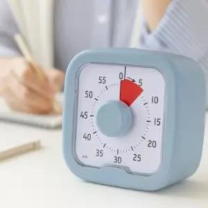 시계 무소음 2컬러 수능생 스톱워치 탁상 공부 알람 건전지 스톱워치 무소음탁상시계