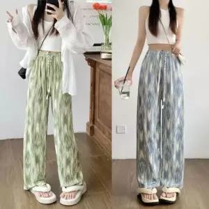 여성 여름 데일리 시원한 쿨링 클래식 바지 밴딩팬츠 바캉스바지 보헤미안바지 휴가팬츠