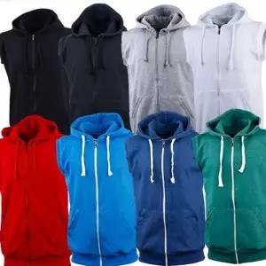 남성 후드 조끼 민소매 캐주얼 집업 남녀공용 후드 조끼 봄가을 루즈핏 간절기 특양면 데일리 겨울 여성