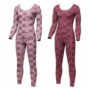 여성 HL] 나염 플라워 여성내의 내복 try 모달