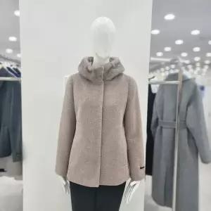 꼼빠니아프리미엄 밍크넥 앙고라 하프코트 CAEW1WCH510_CJ