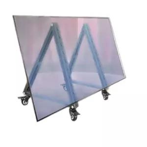 모니터 tv 바닥거치대 삼각형 강연 받침대 브래킷 거치대 티비 공연 이동형 교회 트롤리