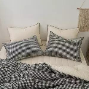 블랙 차렵 침구 이불패드세트 선염 순면 (브로이패드/베이지) 잠트리 SS 어반체크 워