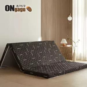 3단 토퍼 HM305 침대 차콜 접이식 퀸Q 매트리스 6cm