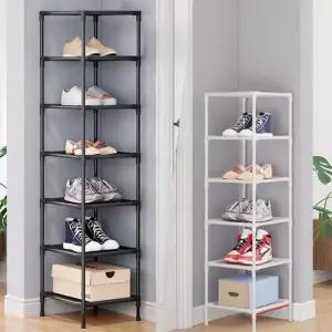 현관 수납장 신발정리대 철제 수납선반 조립식 틈새