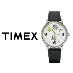 타이맥스 멀린 피너츠 남여공용 가죽 손목시계 TW2Y19900