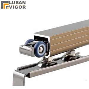 레일 슬라이드 문짝 도르래 슬라이딩 도어 행잉 휠 목재 또는 유리 버퍼 기능 고하중 저소음 및 견고한