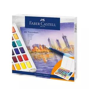 (48색) 파버 카스텔 고체 수채 물감 세트/공예/그림/미술/선물/수채화/입시/칼라/컬러/학생/화방/고형/낱개