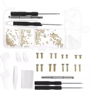 안경 수리 도구 키트 골드 정밀 드라이버 세트 나사 코 패드 이어 그립 핀셋 선글라스 노안용 시계