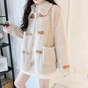 양털 포근한 클래식무드 하프코트 겨울코트 겨울 2컬러 카라