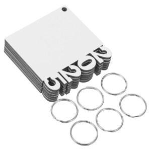 라브림프 6PCS 졸업 승화 블랭크 2025 열전달 사진 프레임 열쇠고리 DIY 공예 졸업생 디스플레이용