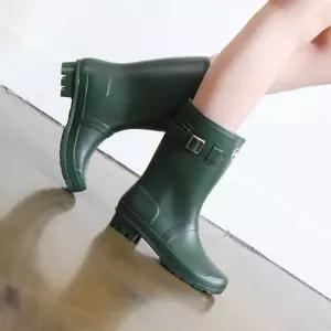 여름장화 장마철 레인 부츠 여자 미들 장화 낚시 횟집 작업