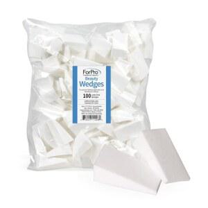 포프로 프로페셔널 컬렉션 뷰티 웨지, 라텍스 프리 폼 스펀지, 파우더 및 리퀴드 메이크업을 위한 메이크업 블렌더, 100개 수량