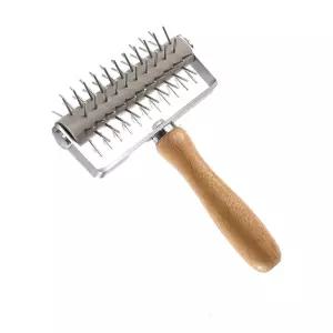 파이 커터 페이스트리 롤러 쿠키 나무손잡이 펀치 타르트