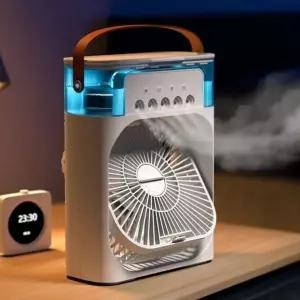 아이스 가습 탁상 선풍기 USB 에어쿨러