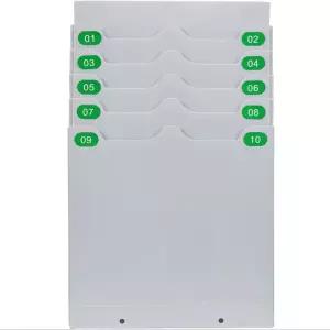 설치 편리한 출퇴근기록 카드함 카드꽃이 10인용 출퇴근카드보관함 출퇴근기록기카드보관함 사무기기 문구