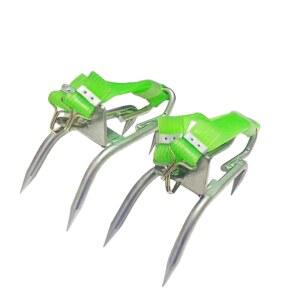 CJFNDFA 트리 클라이밍 스파이크 - 야외 클라이밍, 코코넛 따기 및 사냥 관찰을 위한 미끄럼 방지 고양이 발톱 신발 세트, 전문가용 식목 장비(간단한 스트랩 착용)