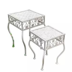 엔틱 화분 받침대 스탠드 인테리어 빈티지 선반